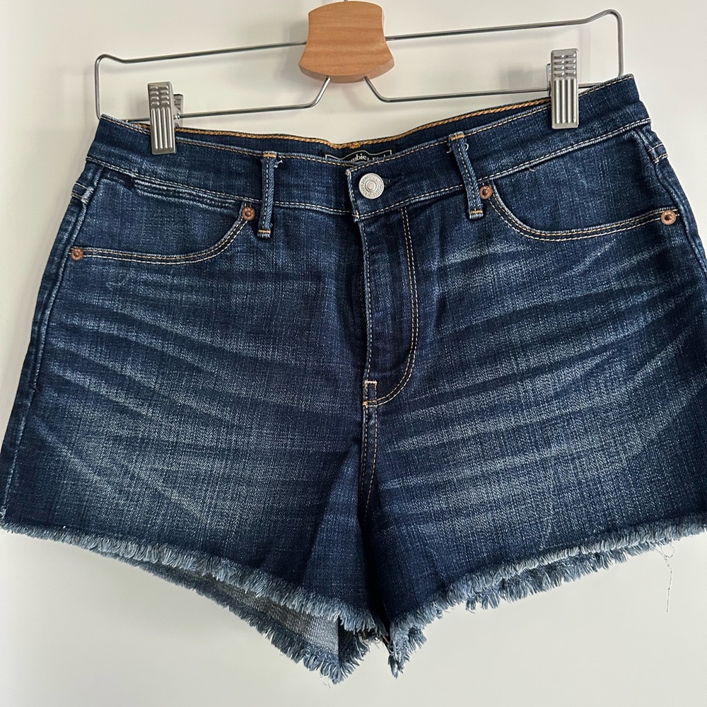 Abercrombie & Fitch Dark Blue Jean Shorts